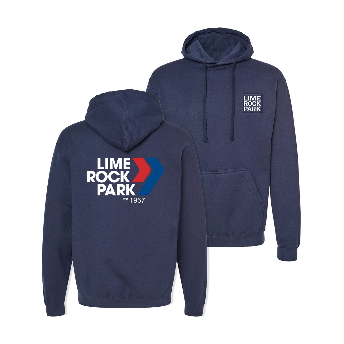 Lime Rock Park Est 1957 Hooded Sweatshirt - Navy