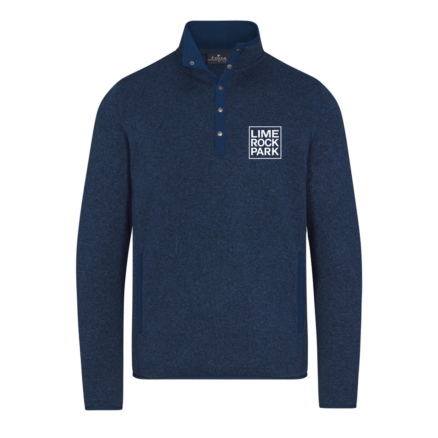 Lime Rock Park Fleece Pullover - Heather Navy