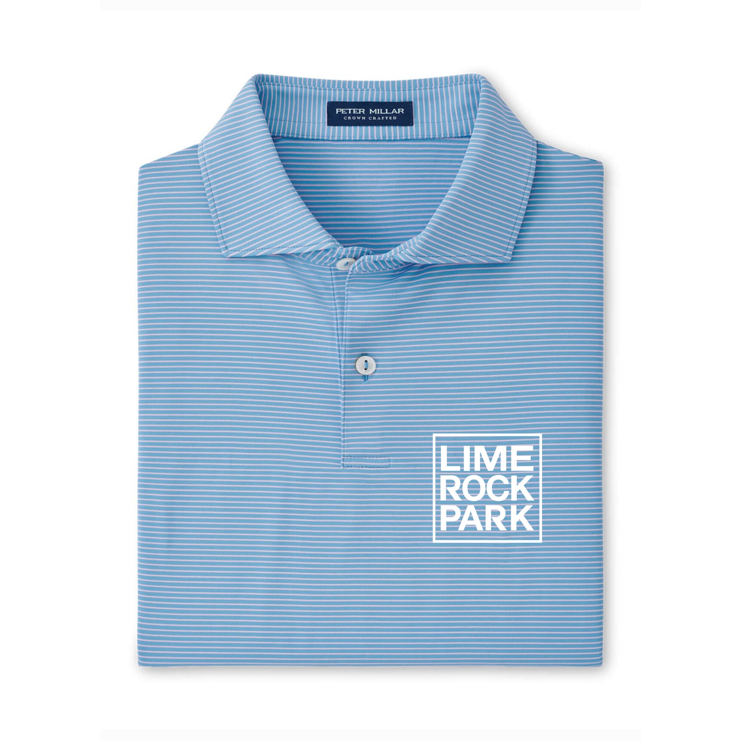 LRP Peter Millar Indigo Jersey Polo - Channel Blue