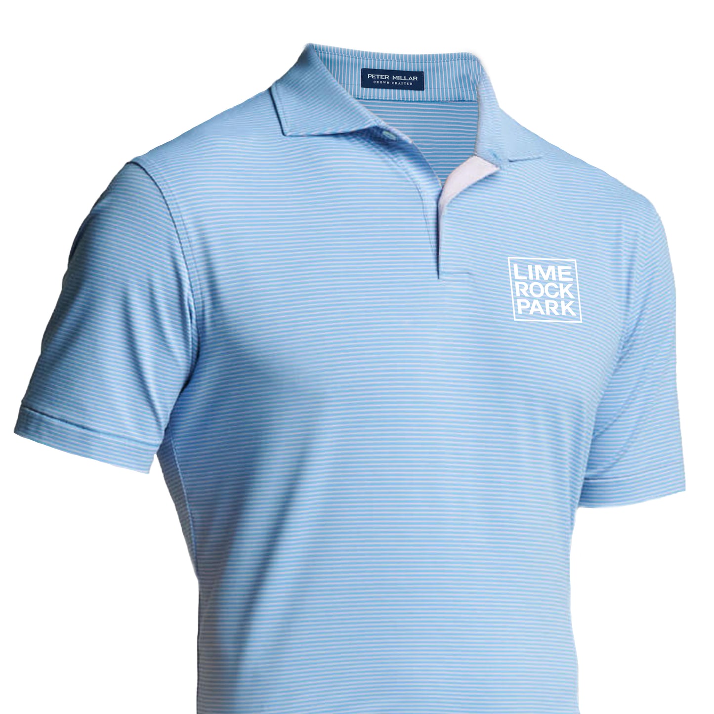 LRP Peter Millar Indigo Jersey Polo - Channel Blue