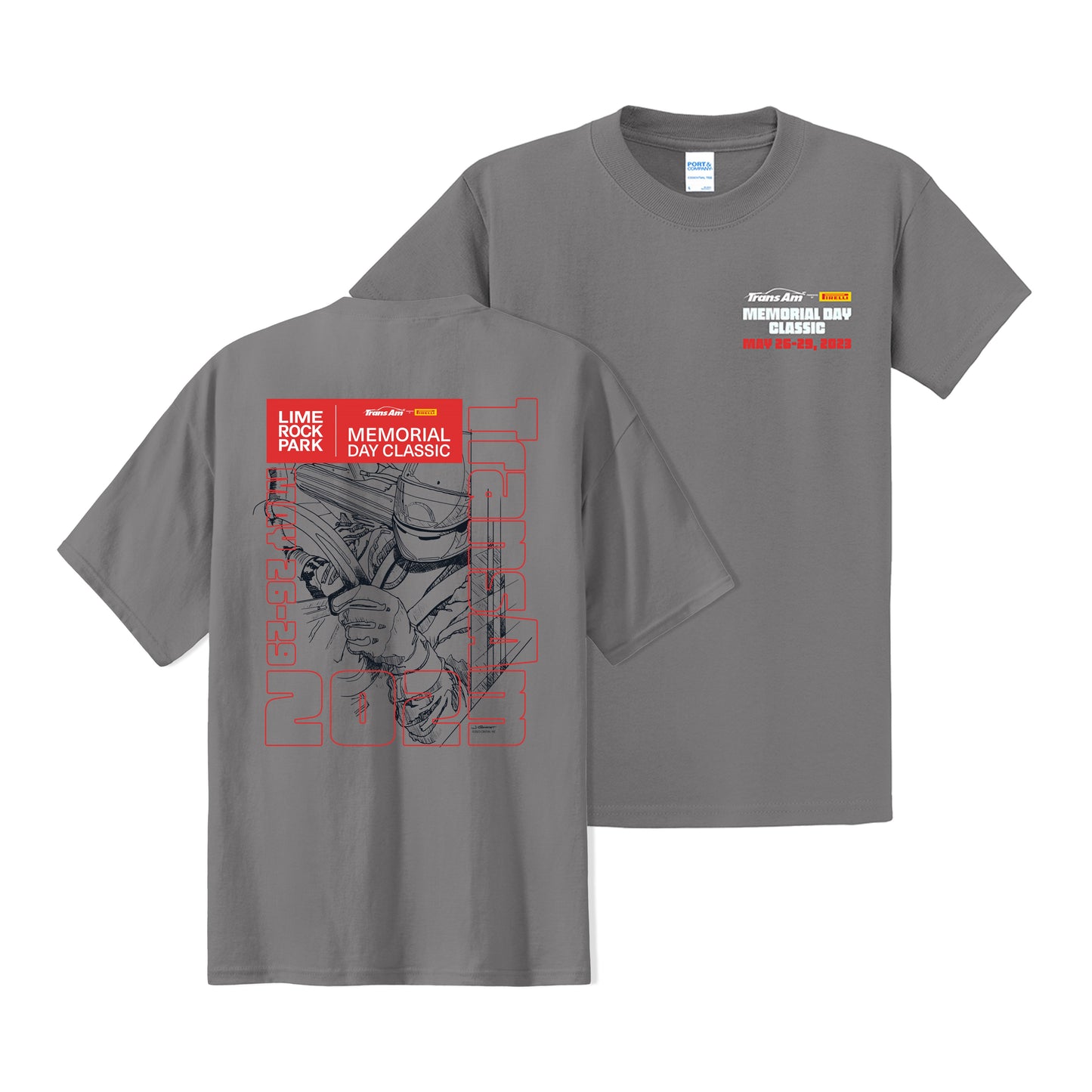 2023 LRP Trans Am Memorial Day Classic Tee - Grey