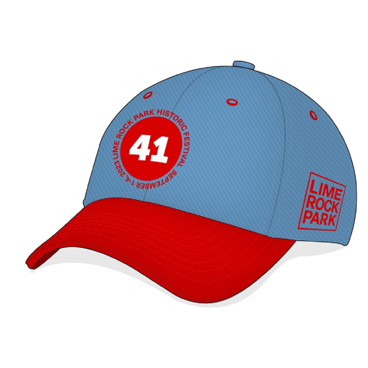 2023 LRP Historics Event Hat - Light Blue / Red
