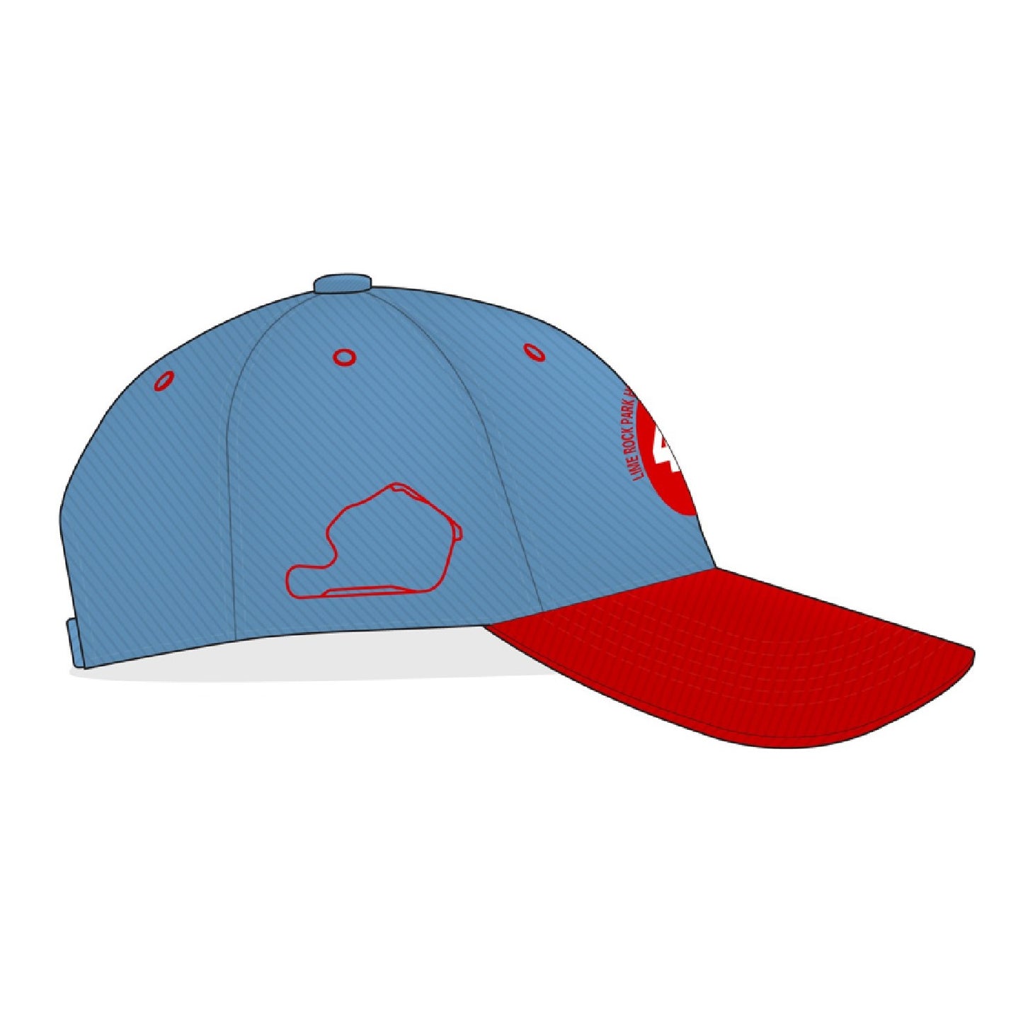 2023 LRP Historics Event Hat - Light Blue / Red