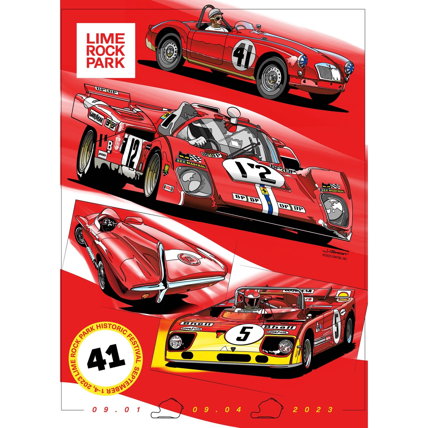 2023 LRP Historic Festival Poster