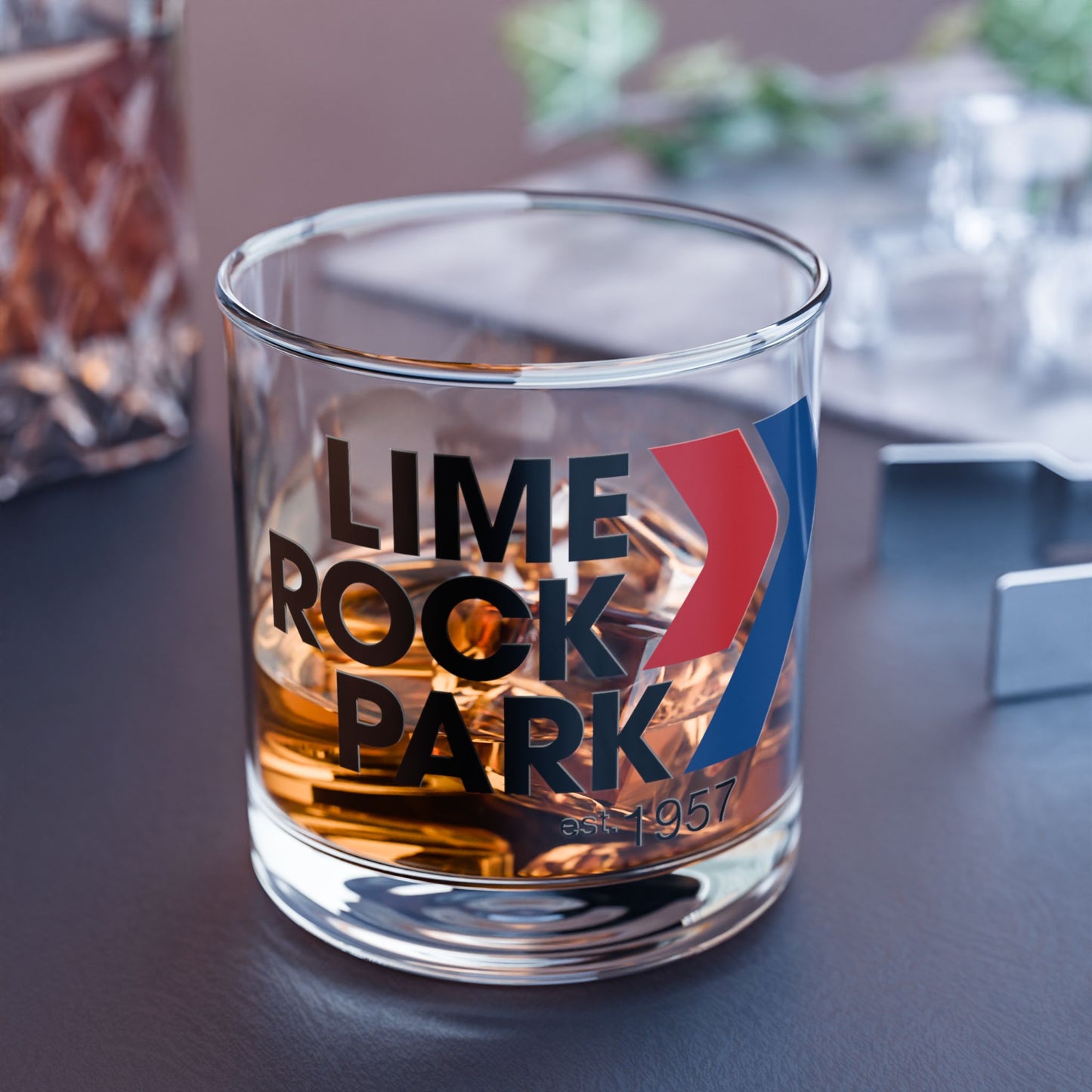 Lime Rock Park 10oz Rocks Glass