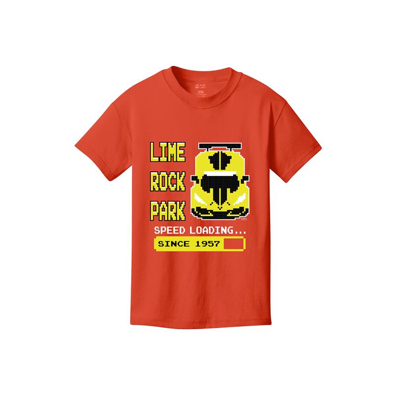 LRP 8-Bit Car Kids Tee - Orange