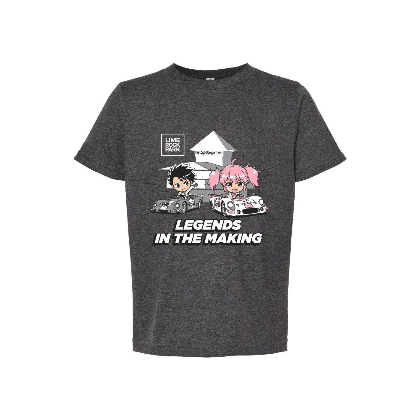 LRP Legends in the Making Kids Tee - Heather Charcoal