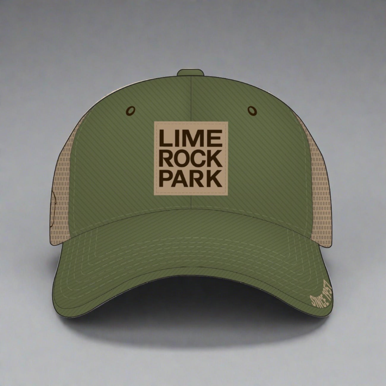Lime Rock Park Trucker Hat - Olive/Khaki