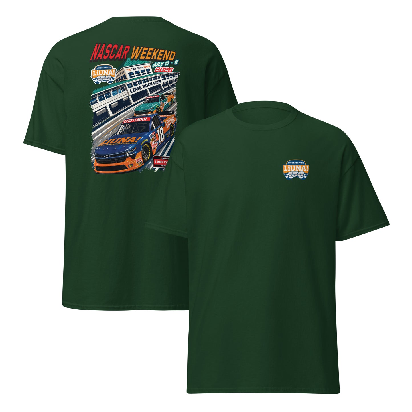 2026 Liuna 150 Event Tee - Forest Green