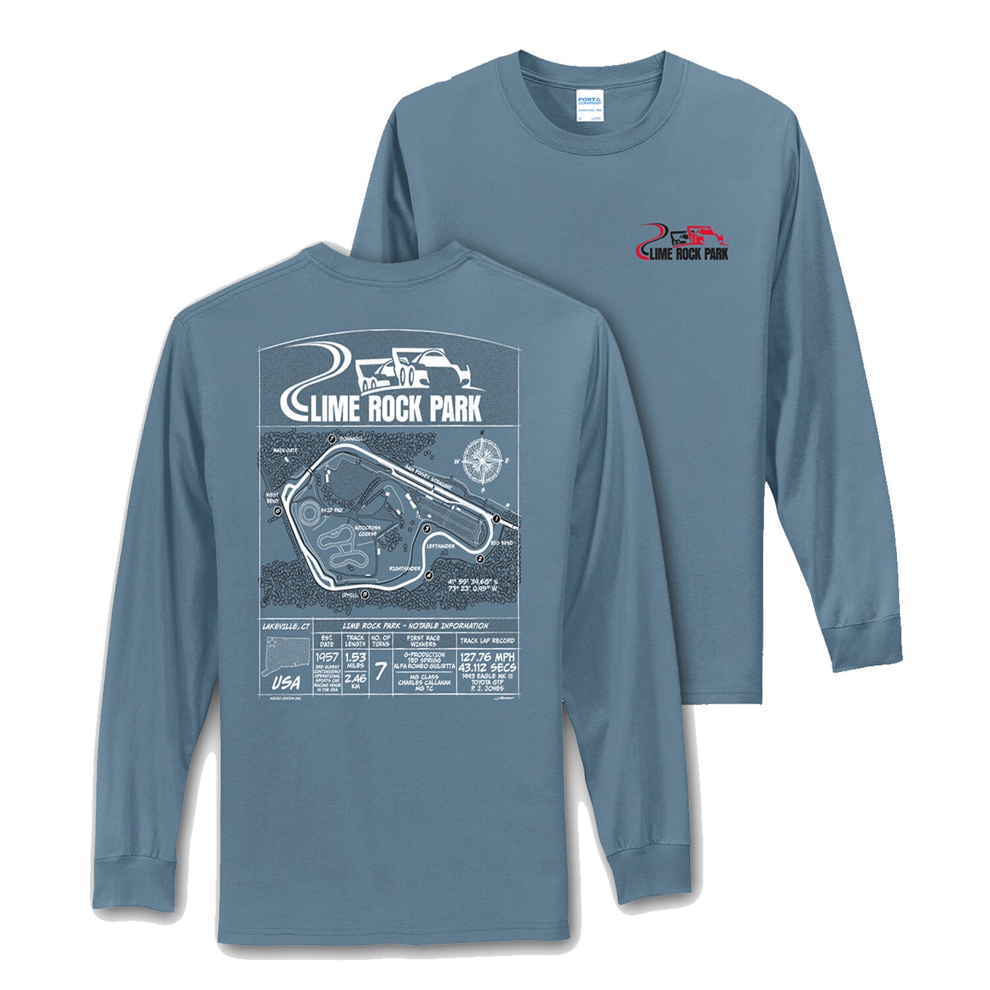 LRP Blueprint LS Tee - Stone Blue
