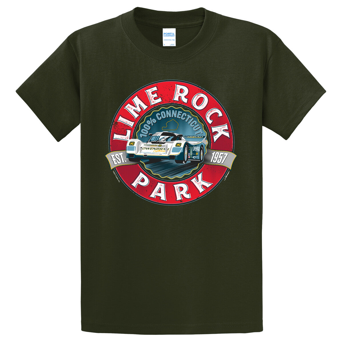 LRP Wheelie Car Tee - Olive
