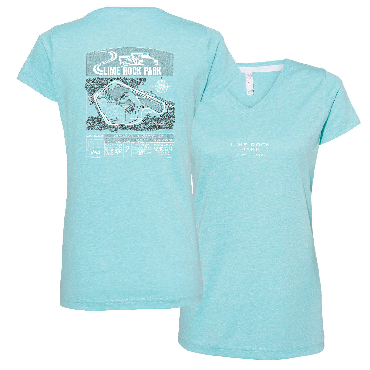 Ladies V-neck - Sky Blue