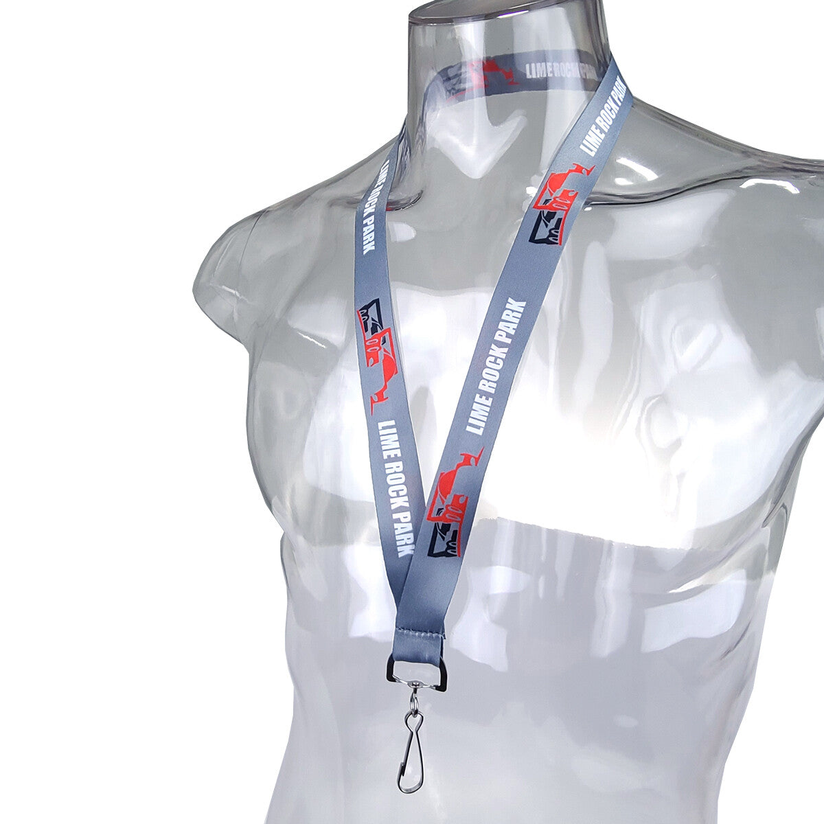 Lime Rock Park Lanyard - Silver Grey