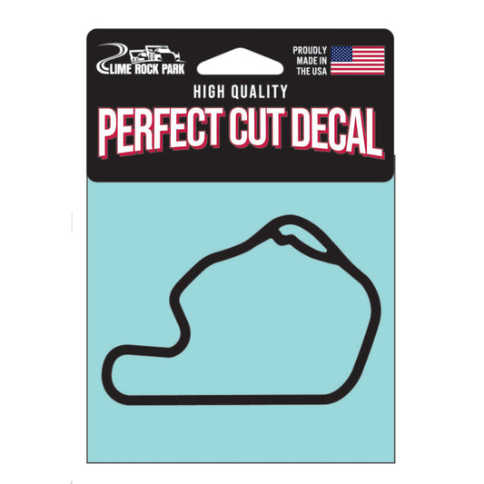 Lime Rock Track Outline - Black