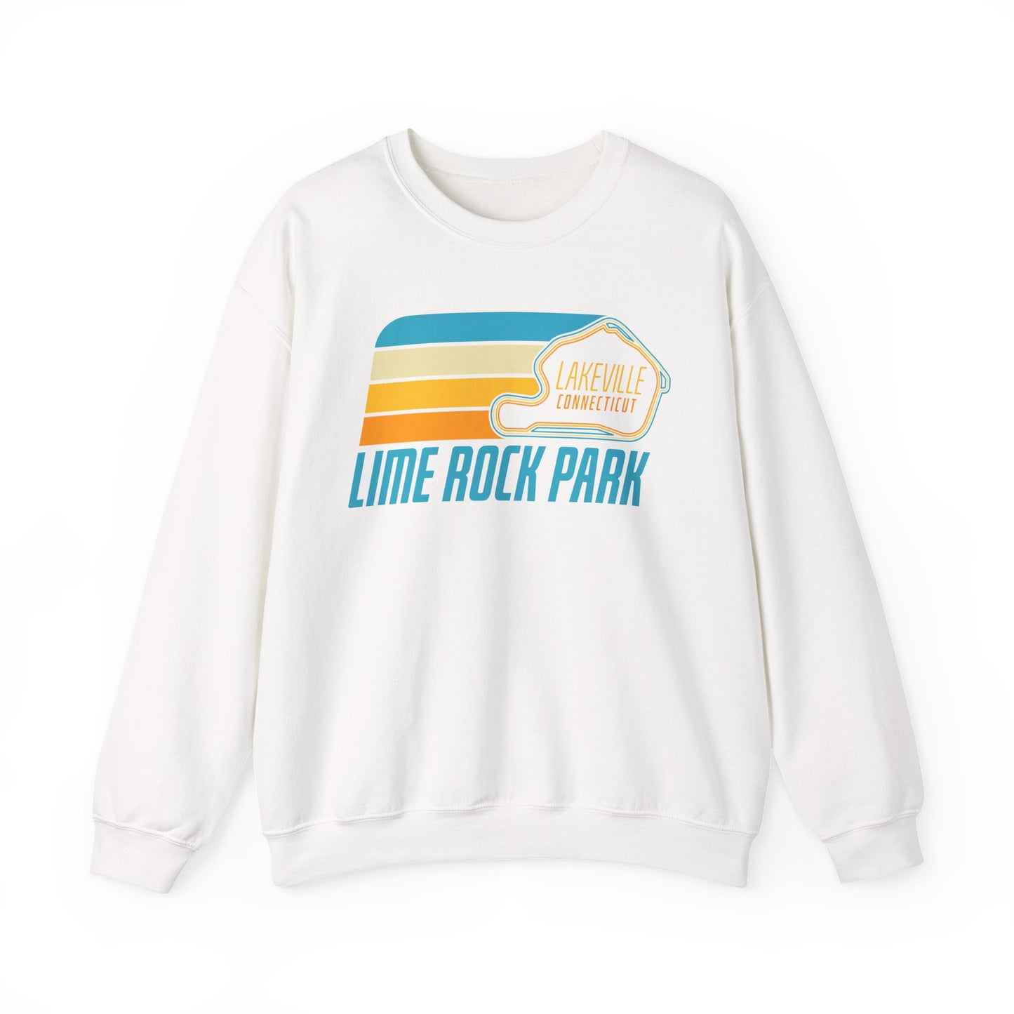 Lime Rock Park Retro Design Crewneck Sweatshirt