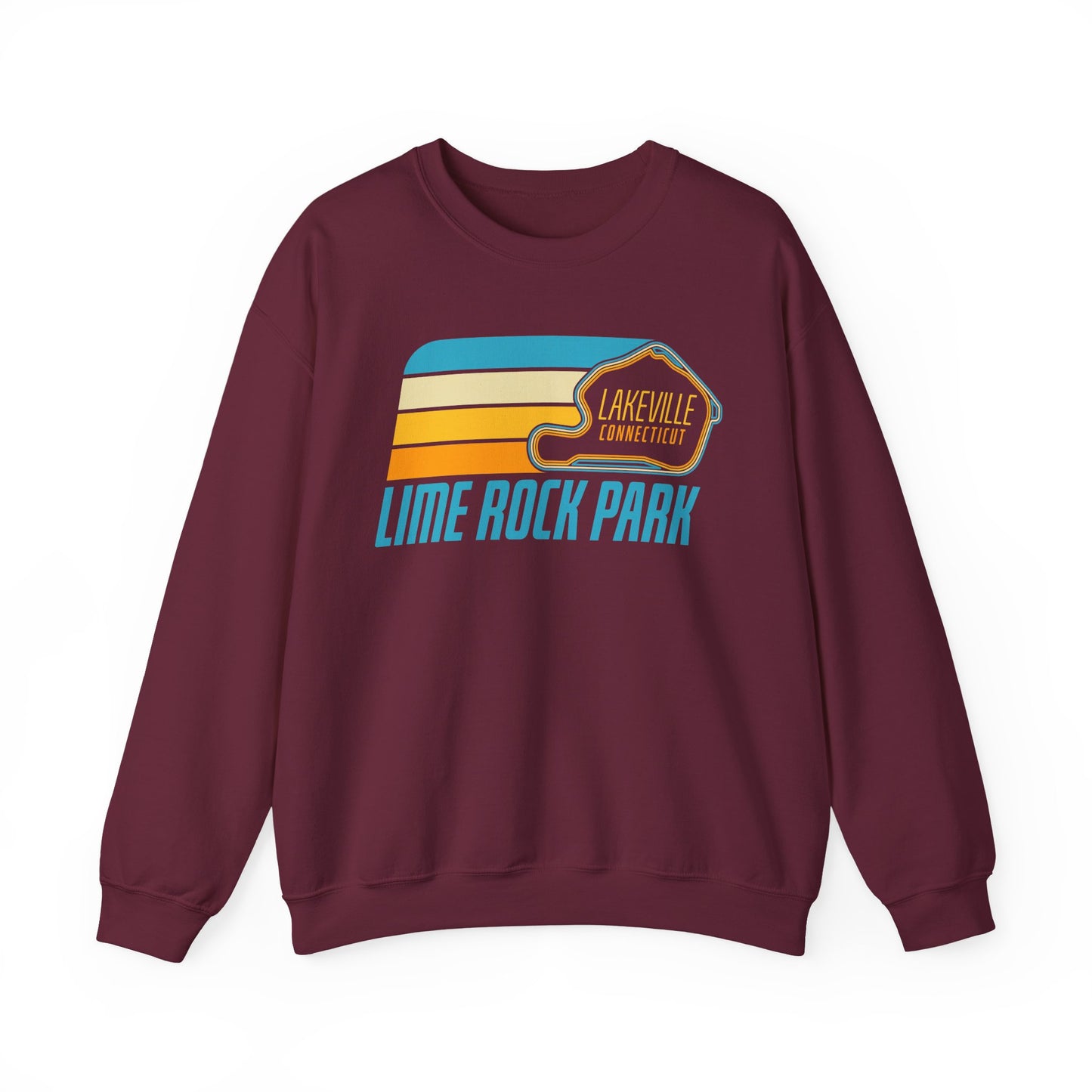 Lime Rock Park Retro Design Crewneck Sweatshirt