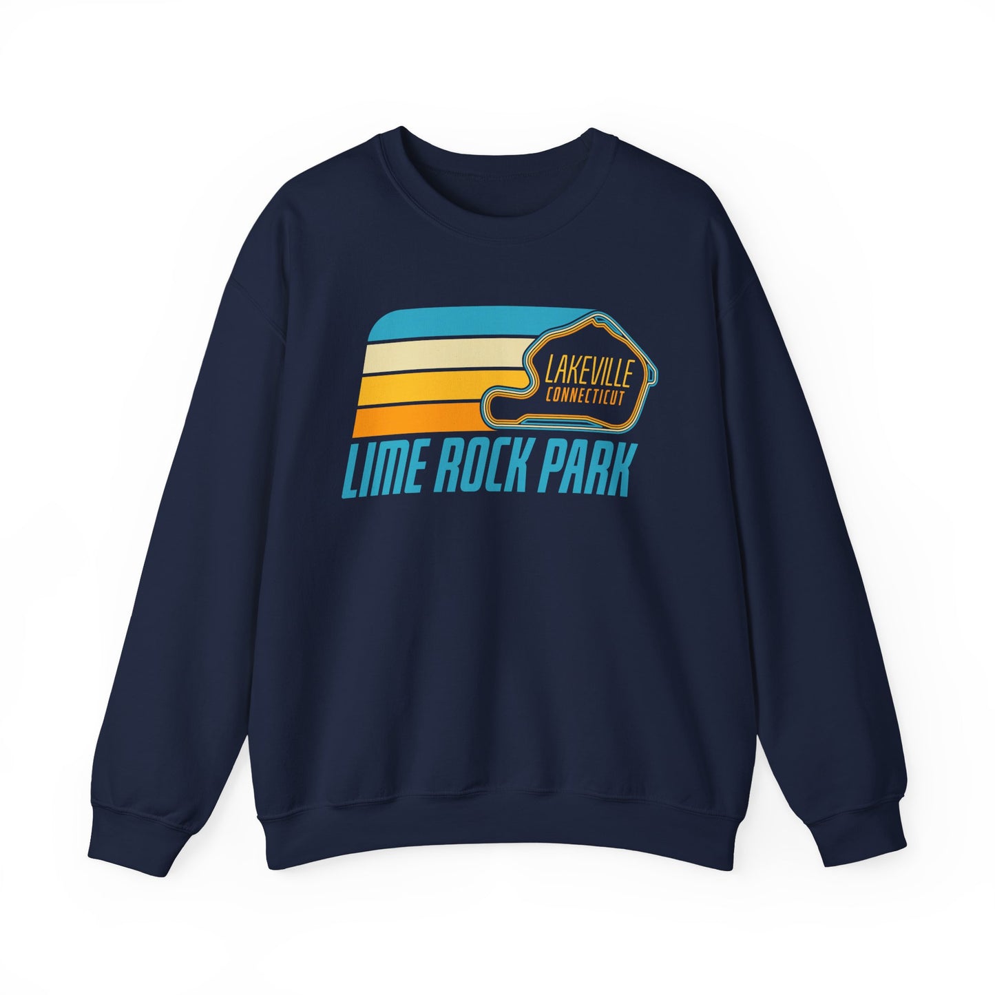 Lime Rock Park Retro Design Crewneck Sweatshirt
