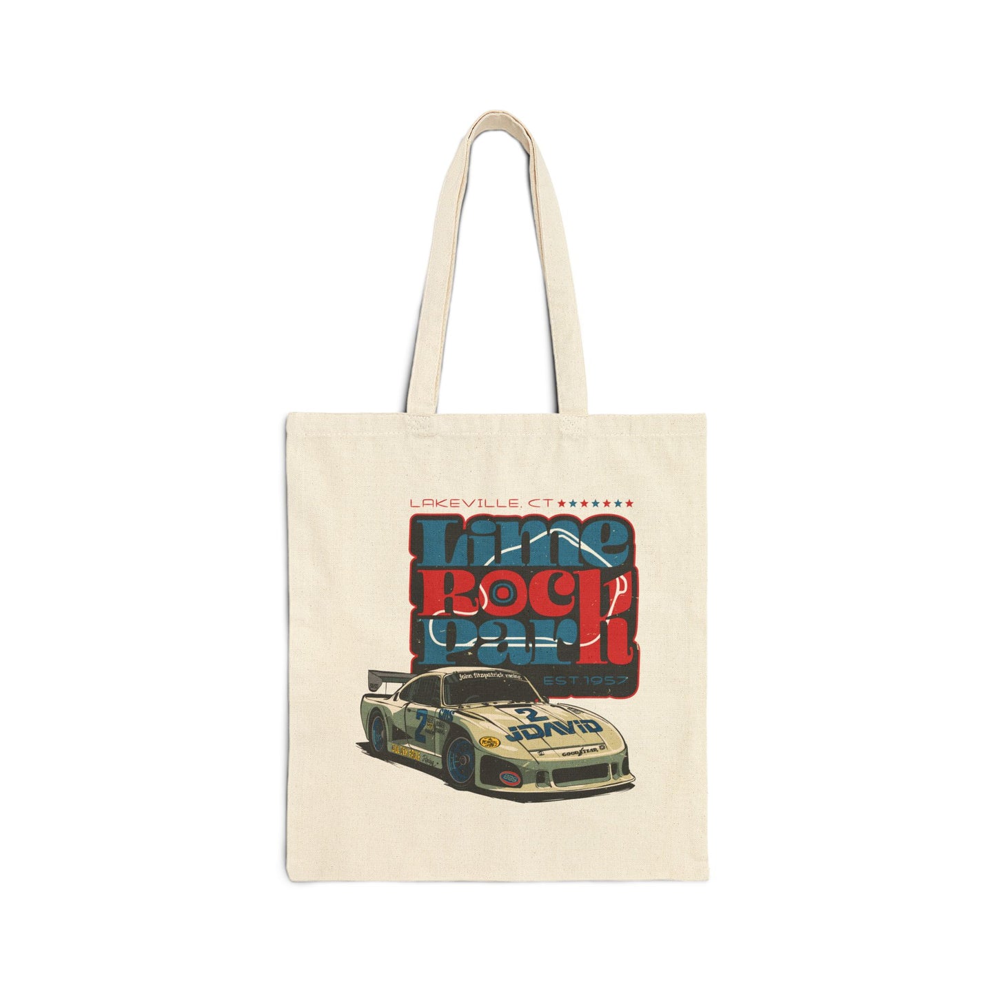 Lime Rock Park Cotton Canvas Tote Bag