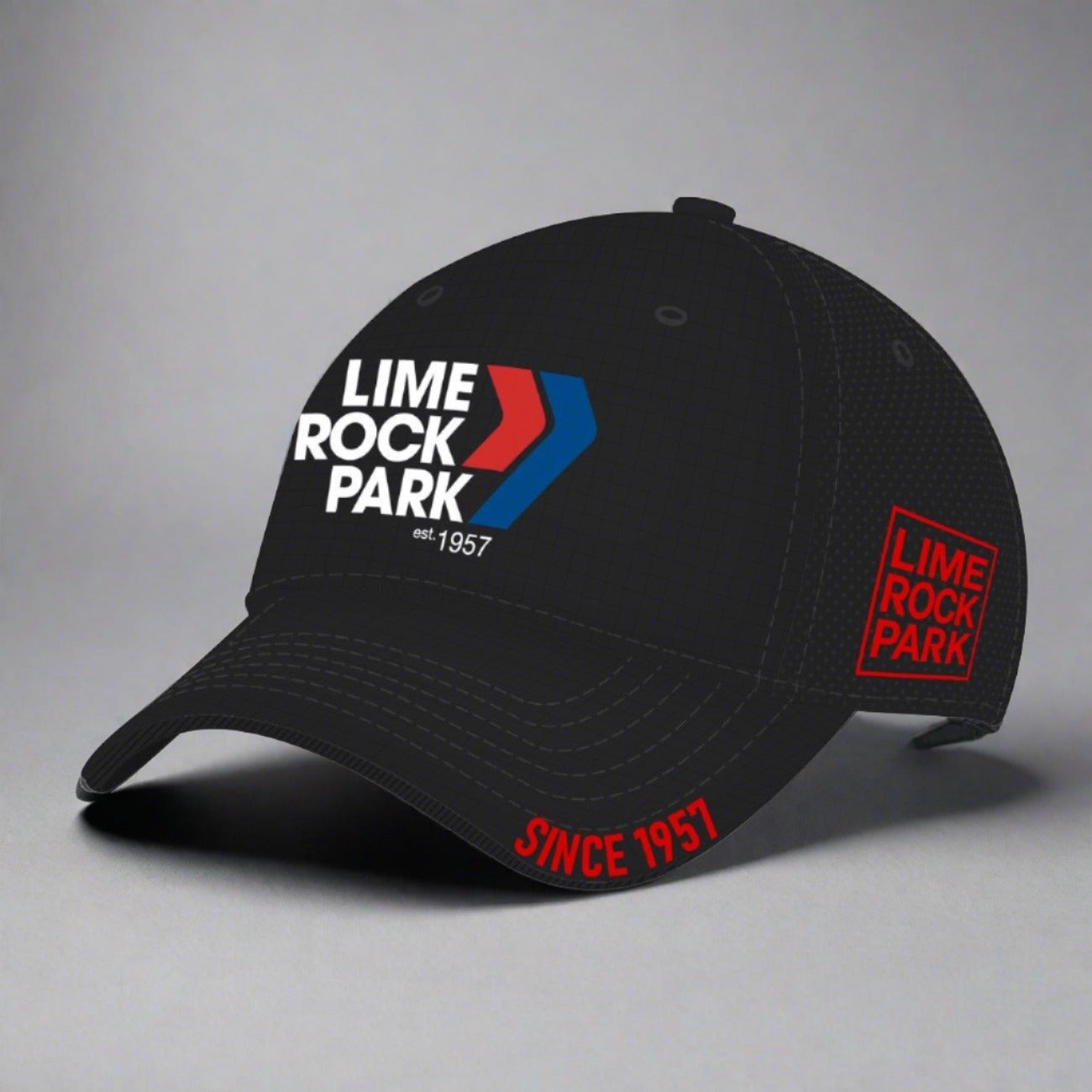 Lime Rock Park Air Mesh Hat - Black