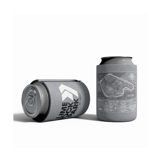 Lime Rock Park Blueprint Koozie - Grey