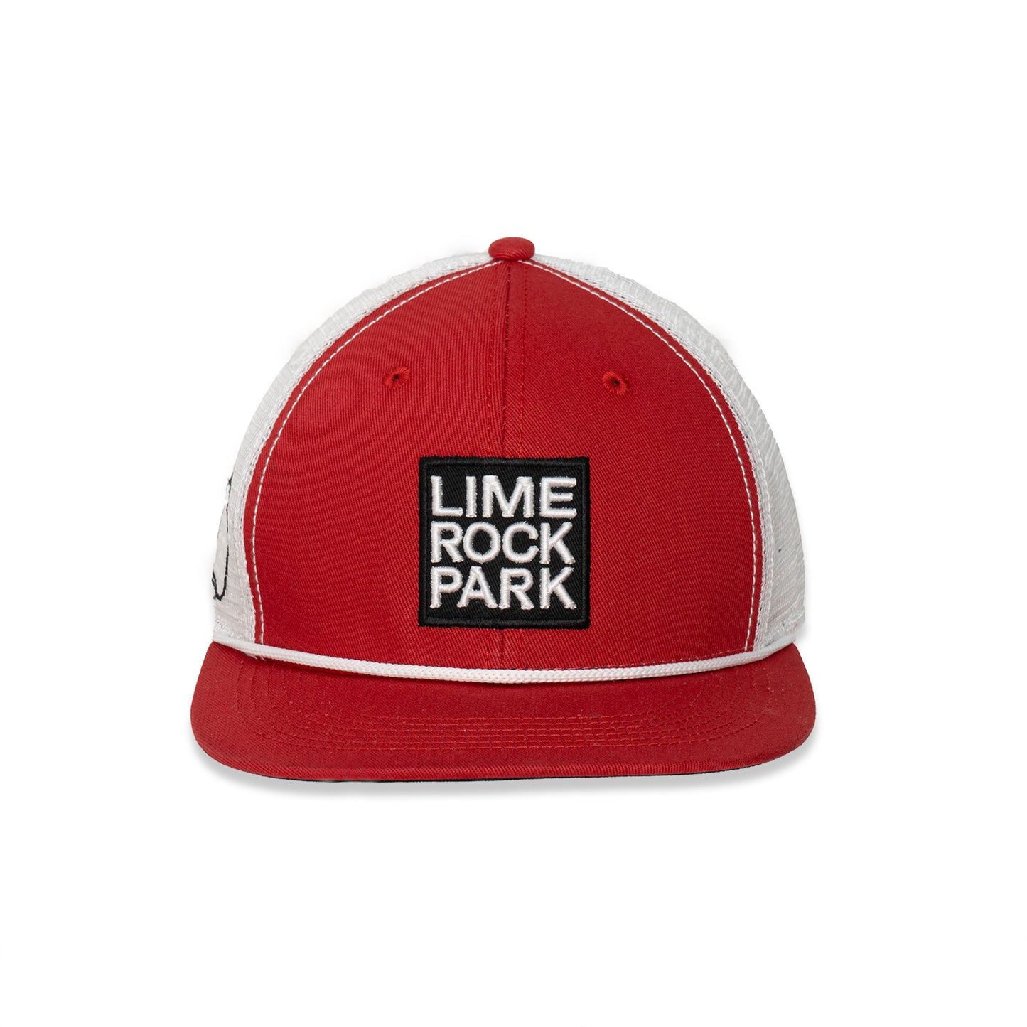 Lime Rock Park Flat Bill Hat - Red / White