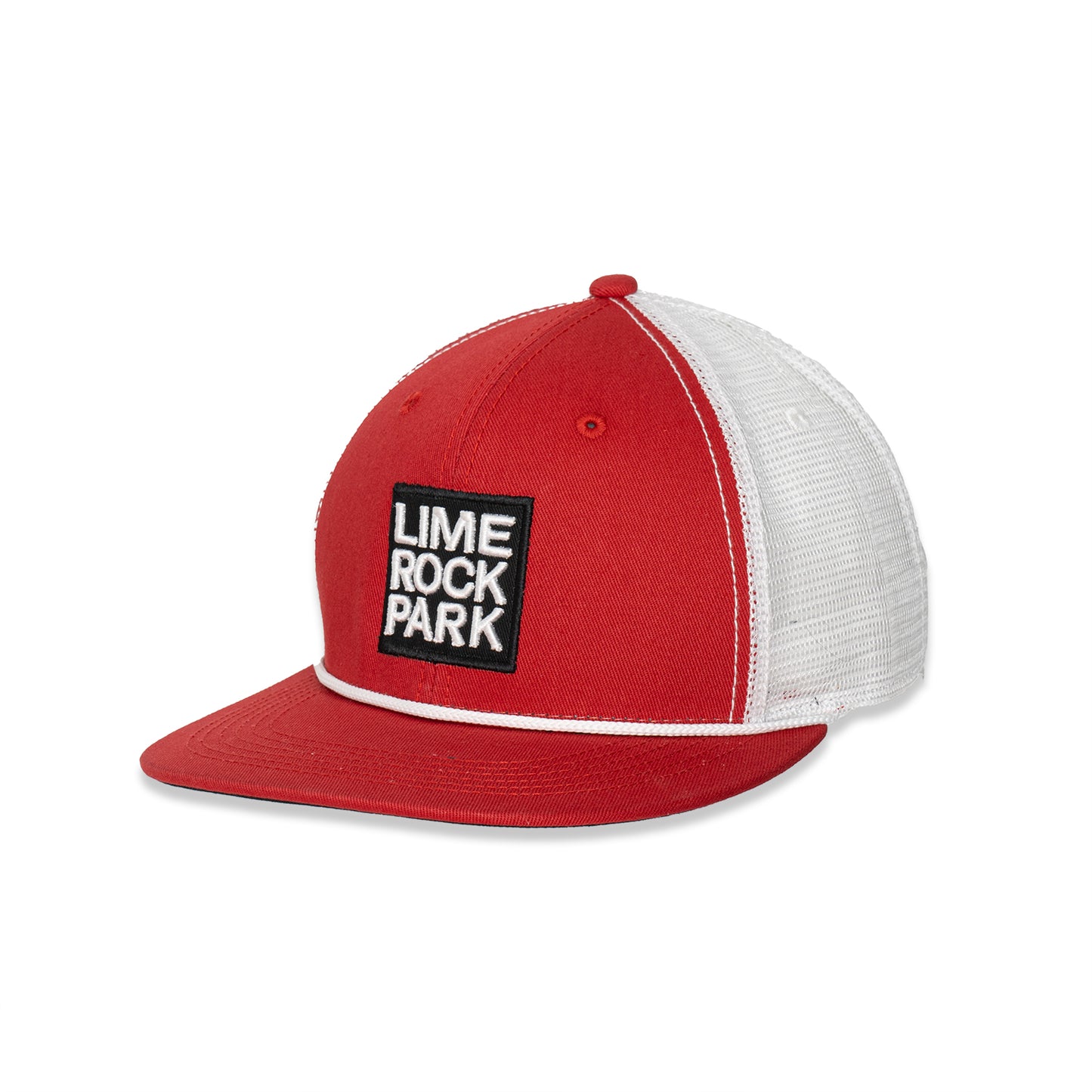 Lime Rock Park Flat Bill Hat - Red / White