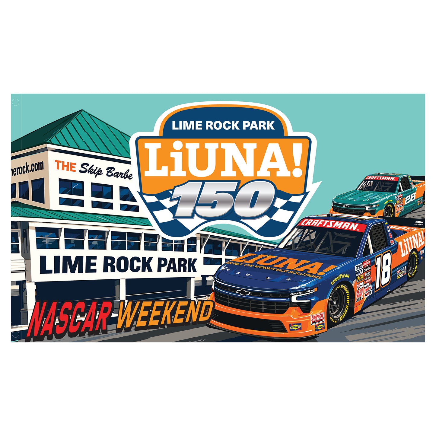 2026 Liuna 150 Flag