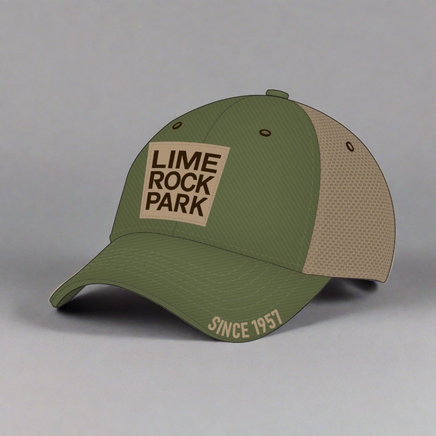 Lime Rock Park Trucker Hat - Olive/Khaki