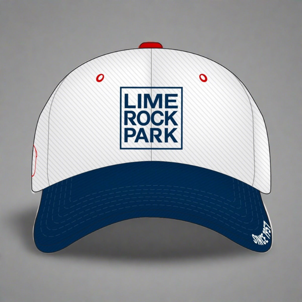 Lime Rock Park Twill Dad Hat - White / Royal